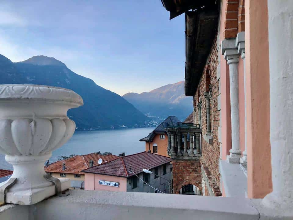 View from Tre Rose Hotel - Lake Como
