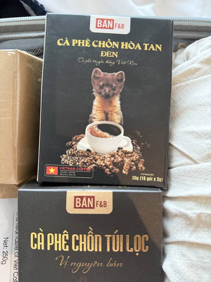 Weasel coffee, Vietnam