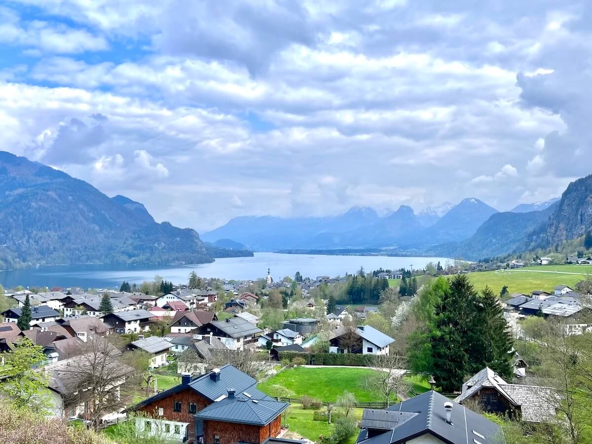 View over St Gilgen towards Wolfgangsee